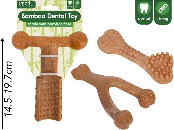 Smart Choice Dental Bamboo Dog Toy, Assorted Picked At Random