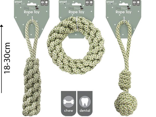 Smart Choice Woven Rope Dog Toy, Assorted At Random