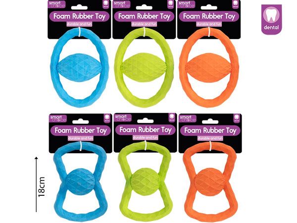 Smart Choice Foam Rubber Tug Dog Toy, Assorted At Random