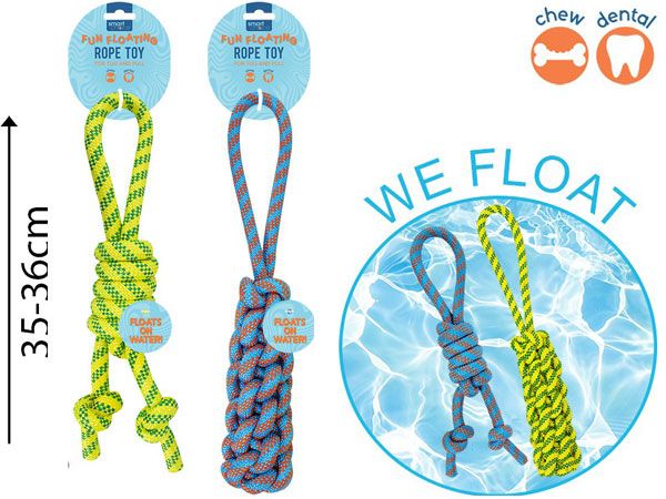 Smart Choice Floating Rope Tug Dog Toy, Assorted At Random