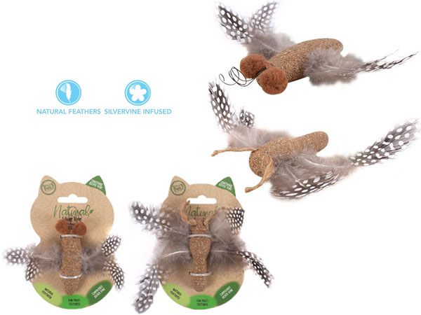 World Of Pets- Natural Silver Vine Butterfly Cat Toy...Assorted Designs